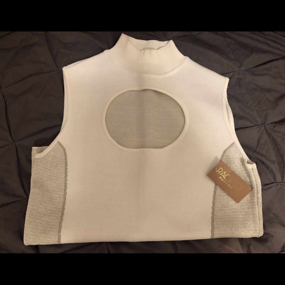 NEW| Rachel Roy| Winter White High Neck Sweater